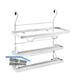 Rollenhalter 325 x 365 x 155 mm, Edelstahl Effekt