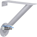 Konsole RAK schr�g � 30 mm, H�he 220 mm, Tiefe 210 mm, Stahl alufarbig