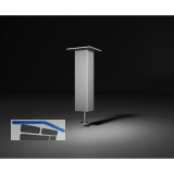 Barkonsole Capri 50 x 50 x 170 mm gerade Aluminium natur eloxiert