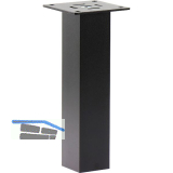 Barkonsole Capri 50 x 50 x 170 mm gerade Aluminium schwarz