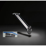 Konsole Brindisi schr�g � 45 mm, H�he 230 mm, Tiefe 230 mm, Edelstahl geb�rstet