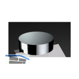 Glasadapter Barkonsole Korfu 50 x 10 mm Edelstahl