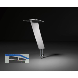 Barkonsole Korfu H�he 60 x 10 x 170 mm schr�g Edelstahl geb�rstet