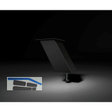 Barkonsole Jumbo 80 x 80 x 170 mm schr�g Aluminium schwarz