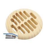L�ftungsrosette rund 83 mm Fichte roh
