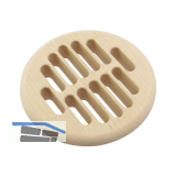 L�ftungsrosette rund 83 mm Europ�isches Ahorn roh