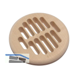 L�ftungsrosette rund 83 mm Erle roh