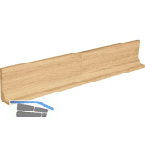 Griffmulde Holz L-Profil horizontal, L�nge 2400 mm, Eiche roh keilgezinkt