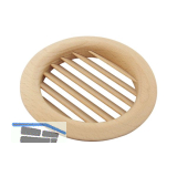 L�ftungsrosette rund 74 mm Buche ged�mpft roh