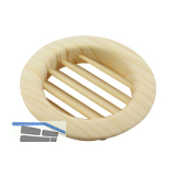 L�ftungsrosette rund 74 mm Fichte roh