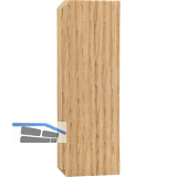 Endkappen Holz C-Profil, Eiche roh