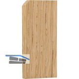 Endkappen Holz L-Profil, Eiche roh