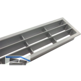 L�ftungsgitter 458 x 65 mm Kunststoff Silber