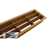 L�ftungsgitter 458 x 65 mm Kunststoff Eiche hell