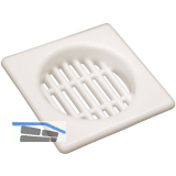 L�ftungsgitter � 36 mm/43 x 43 mm Kunststoff Wei�