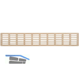 L�ftungsgitter 1992 x 80 mm Holz Eiche roh
