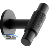 Knopf Manor � 14 mm, Tiefe 39 mm, Zinkdruckguss schwarz matt