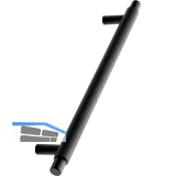 Griff Manor � 14 mm, LA 192 mm, Breite 246 mm, Zinkdruckguss schwarz matt