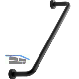 Griff Lounge � 7 mm, LA 160 mm, Breite 174 mm, Zinkdruckguss schwarz matt