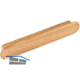 Griff Tuba LA 128 mm, Breite 156 mm, Eiche lackiert