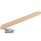 Griff Tuba LA 256 mm, Breite 284 mm, Eiche roh