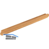 Griff Tuba LA 256 mm, Breite 284 mm, Eiche lackiert