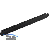 Griff Tuba LA 256 mm, Breite 284 mm, Esche schwarz gebeizt