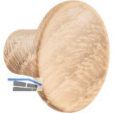 Knopf Tuba � 28 mm, Tiefe 19 mm, Eiche roh