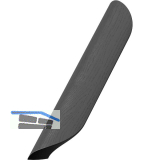 M�belgriff Archive LA 192 mm, Breite 240 mm, Esche schwarz gebeizt