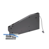 Bremsklappenhalter KIARO mit Seil, Kunststoff grau