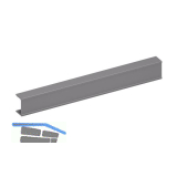 Bremsklappenhalter KIARO Abdeckprofil, Aluminium grau