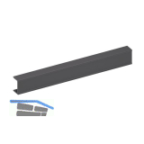 Bremsklappenhalter KIARO Abdeckprofil, Aluminium Gunmetal schwarz