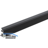 ALUMIS Sockelsystem Sockelblenden unten 5000 mm schwarz