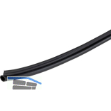 ALUMIS Sockelsystem Dichtprofil 5000 mm Kunststoff schwarz