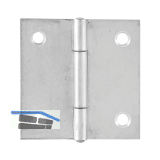 Scharnier DIN 7954 C quadratisch 40 x 40 mm,Stahl verzinkt