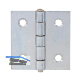 Scharnier quadratisch Stift lose 50 x 50 mm, Stahl verzinkt
