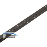 Stangenscharnier gebohrt 1740 x 32 mm, Stahl schwarz- br�niert