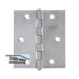 Knopfscharnier - leichte Ausf�hrung 50 x 40 mm, Edelstahl