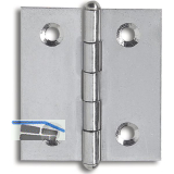 Knopfscharnier - leichte Ausf�hrung 30 x 30 mm, Stahl glanzvernickelt