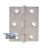 Knopfscharnier - leichte Ausf�hrung 50 x 50 mm, Stahl glanzvernickelt