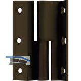 M�belband Kr�pfung D, Zylinderkopf rechts, 50x33 mm, Messing br�niert