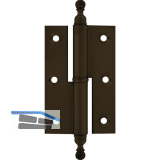 Stil-M�belband gerade, Zierkopf 19 rechts, 50x40 mm, Messing br�niert