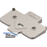 BLUM Winkelkeil kreuzform +5� Schraubversion, Zink, Distanzst�rke 0,8 mm