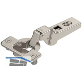 BLUM CLIP Standardscharnier 100�, 9,5mm gekr�pft mit Feder, Einpressen
