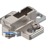 BLUM CLIP Kreuzmontageplatte, Zink, Schrauben, Distanz 9 mm