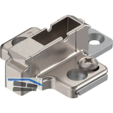 BLUM CLIP Kreuzmontageplatte, Zink, Systemschrauben Distanz 9 mm