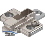 BLUM CLIP Kreuzmontageplatte, Zink, Systemschrauben Distanz 3 mm