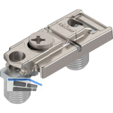 BLUM CLIP Exzenter Montageplatte gerade, Zink, Einpressen, Distanz 0 mm