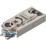 BLUM CLIP Exzenter Montageplatte gerade, Zink, Schrauben, Distanz 3 mm