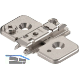 BLUM CLIP Exzenter Kreuzmontageplatte, Stahl, Schrauben, Distanz 0 mm